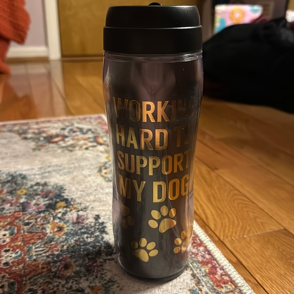 Working hard to support my dog travel coffee cup - Picture 1 of 7